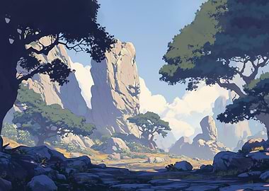 Mountain Valley Landscape