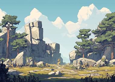 Stone Path Landscape