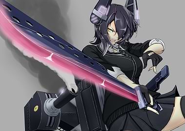 Anime Girl with Sword