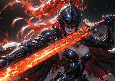 Fiery Female Warrior