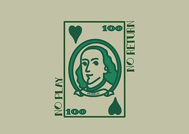 Green Playing Card Design