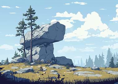 Precarious Rock Formation