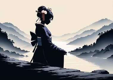 Geisha by the Lake