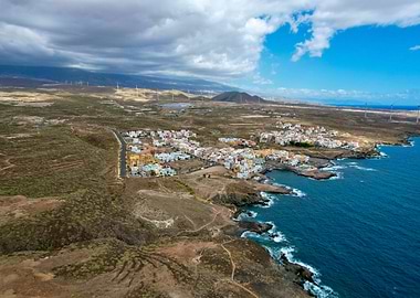 Coastal Village Aerial View