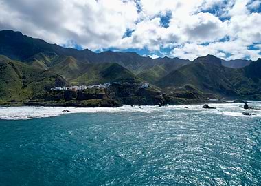 Coastal Village Landscape