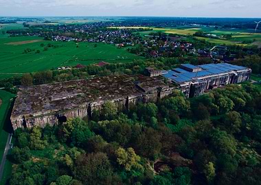 Aerial View of Bunker Valentin