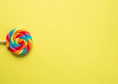 Rainbow Swirl Lollipop