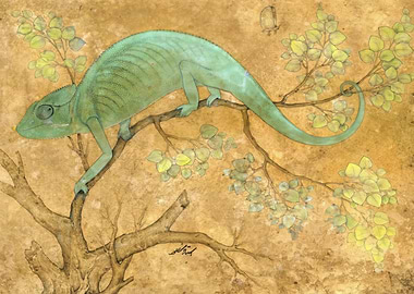 Chameleon Klimt Botanical