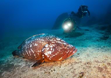Grouper Fish at Garajau - Madeira