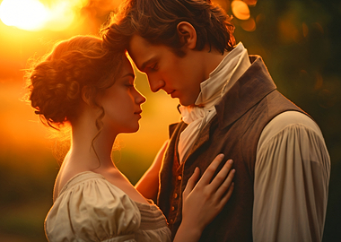 Romantic Couple Sunset