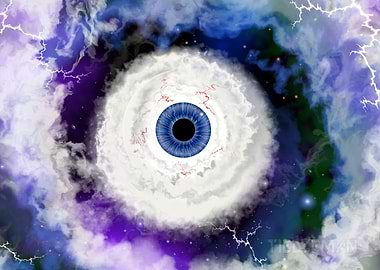 'Cosmic Eye' Space Fractal Art