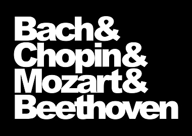 Classical Composers Bach Chopin Mozart Beethoven