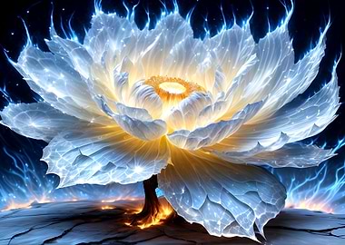 Glowing Lotus Flower