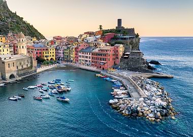Colorful Italian Village by the Sea