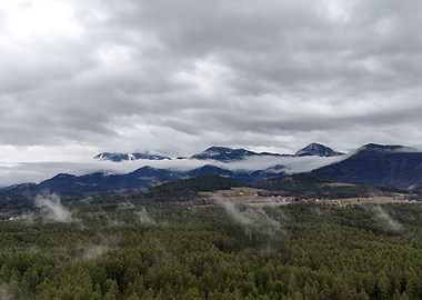 Misty Mountain Landscape