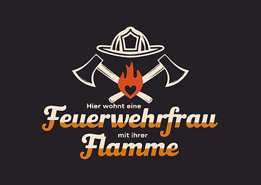 Firefighter Woman Logo