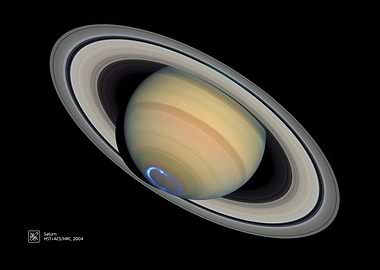 Saturn with Rings (Hubble Space Telescope)