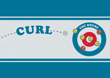 Curling Game Illustration