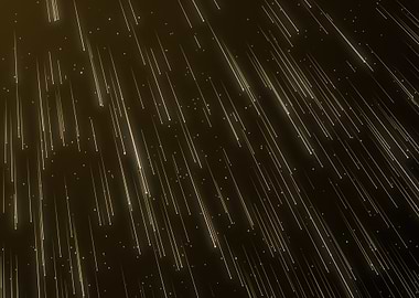 Golden Rain Abstract