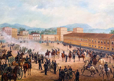 Military Parade Painting