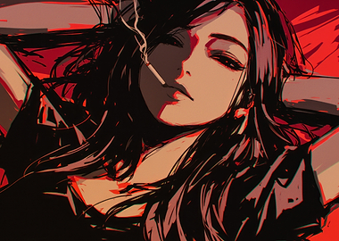 Anime Girl Smoking
