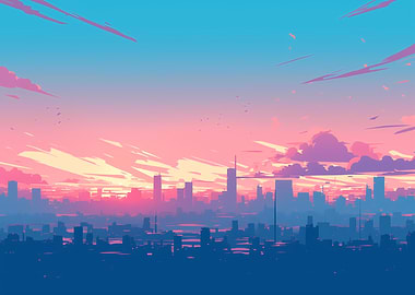 Cityscape Sunset