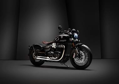 Black Triumph Motorcycle