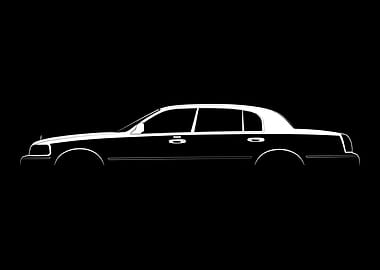 Lincoln Town Car (2003) Silhouette