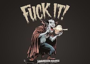 Vampire Eating Garlic