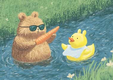 Bear and Duck Friends