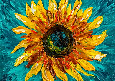 Sunny flower of hope