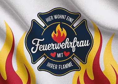 Firefighter Woman Emblem