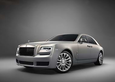 Silver Rolls Royce Ghost