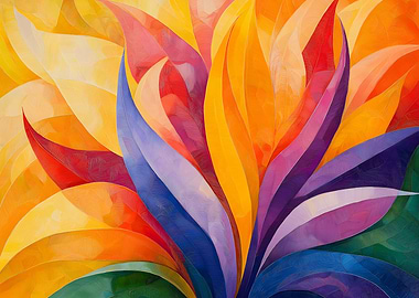 Abstract Floral Painting