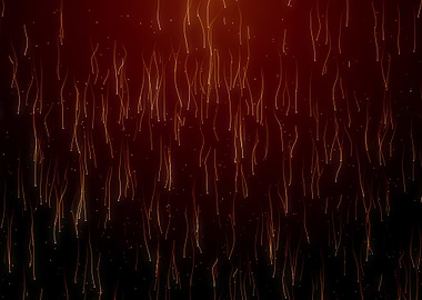 Golden Rain Abstract