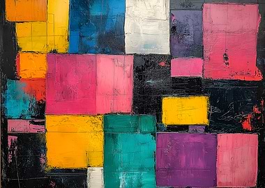 Abstract Geometric Painting