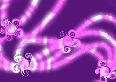 Purple Swirls Abstract