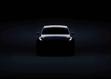 Tesla Car Silhouette