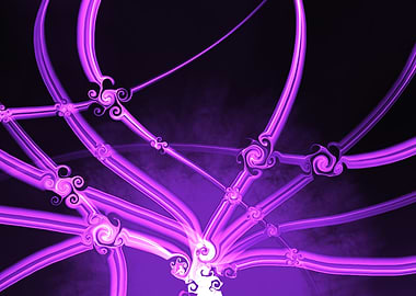 Purple Abstract Art