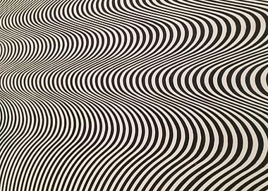 Black and White Wavy Lines