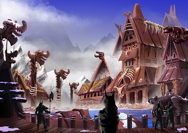 Viking Village Artwork