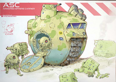 Armored Sphere Carrier Concept Art