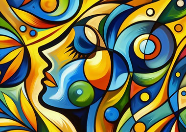 Abstract Female Profile