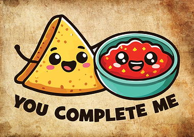 Funny Couples, You Complete Me – Cute Chips & Salsa