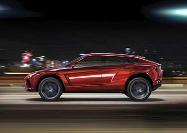 Red Lamborghini SUV