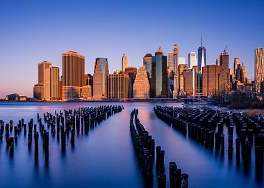 NYC Skyline at Dusk