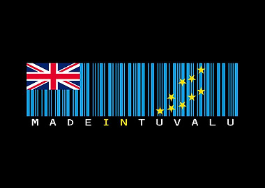 Tuvalu Flag Barcode