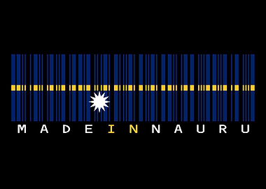 Nauru Flag Barcode
