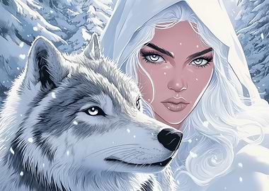 White Wolf and Priestess