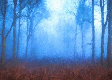 Blue Forest Fog